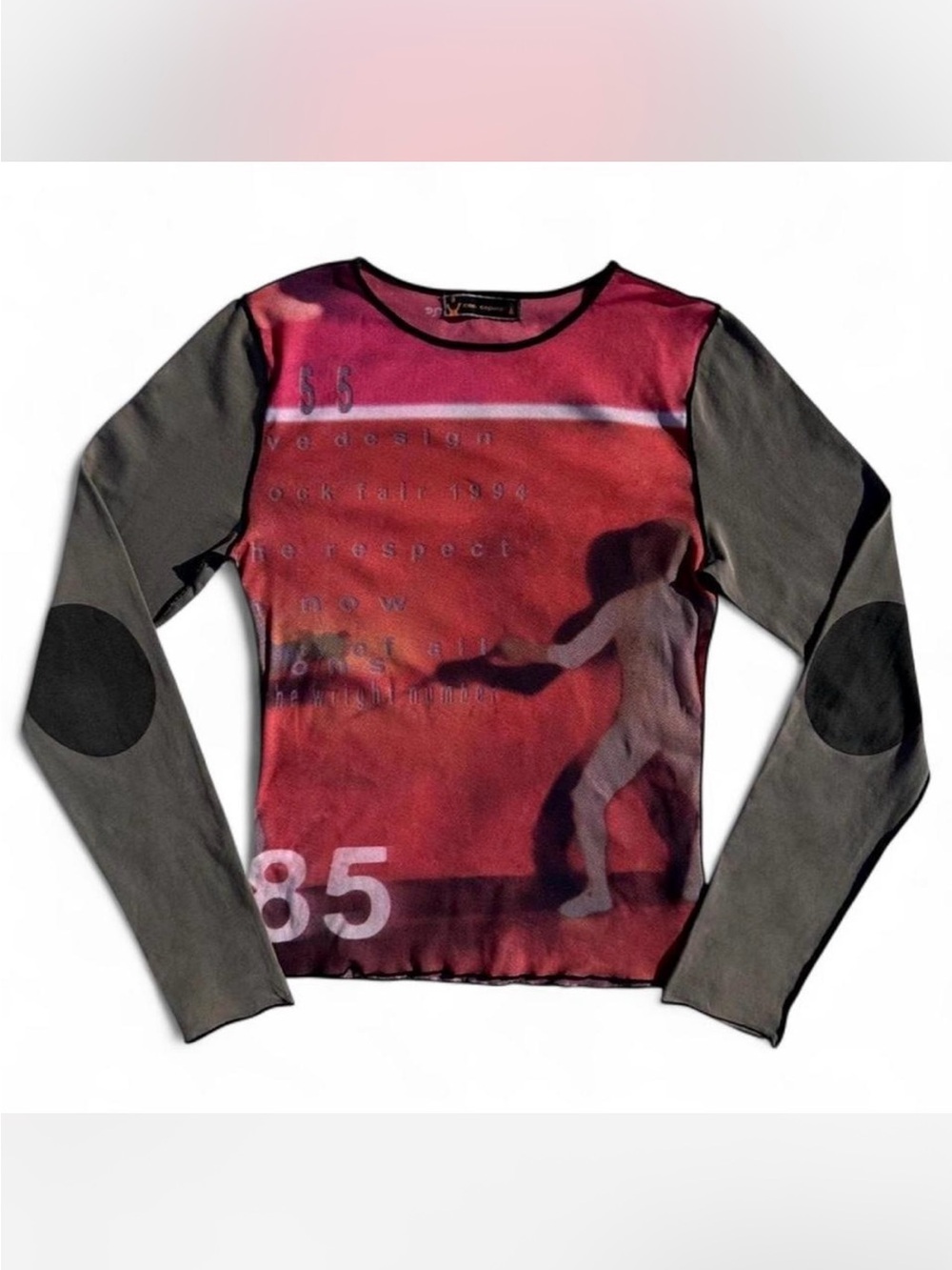 Vintage COP COPINE Pink Long Sleeve Fencing Shirt